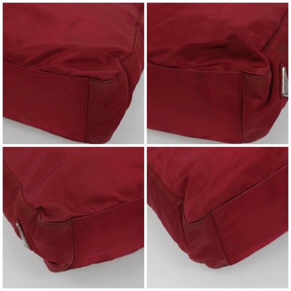 PRADA Tote Bag Nylon Red Auth MY293 - Picture 16 of 16